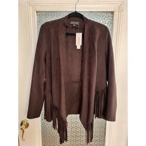 Context Micro Suede Fringe Jacket